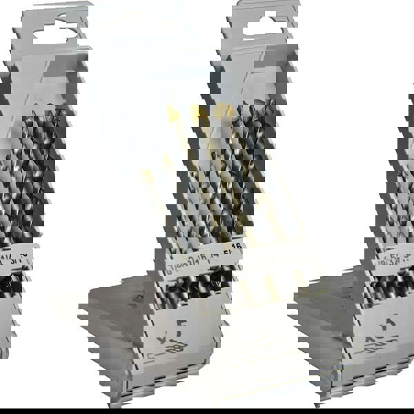 Drill Bit Set: Maintenance Length Drill Bits, 5 Pc, 0.125